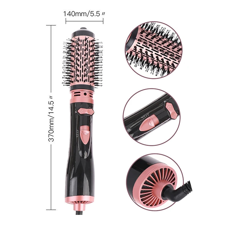 Hot Air Brush 2-in-1 Hair Dryer & Straightening Volumizer Brush