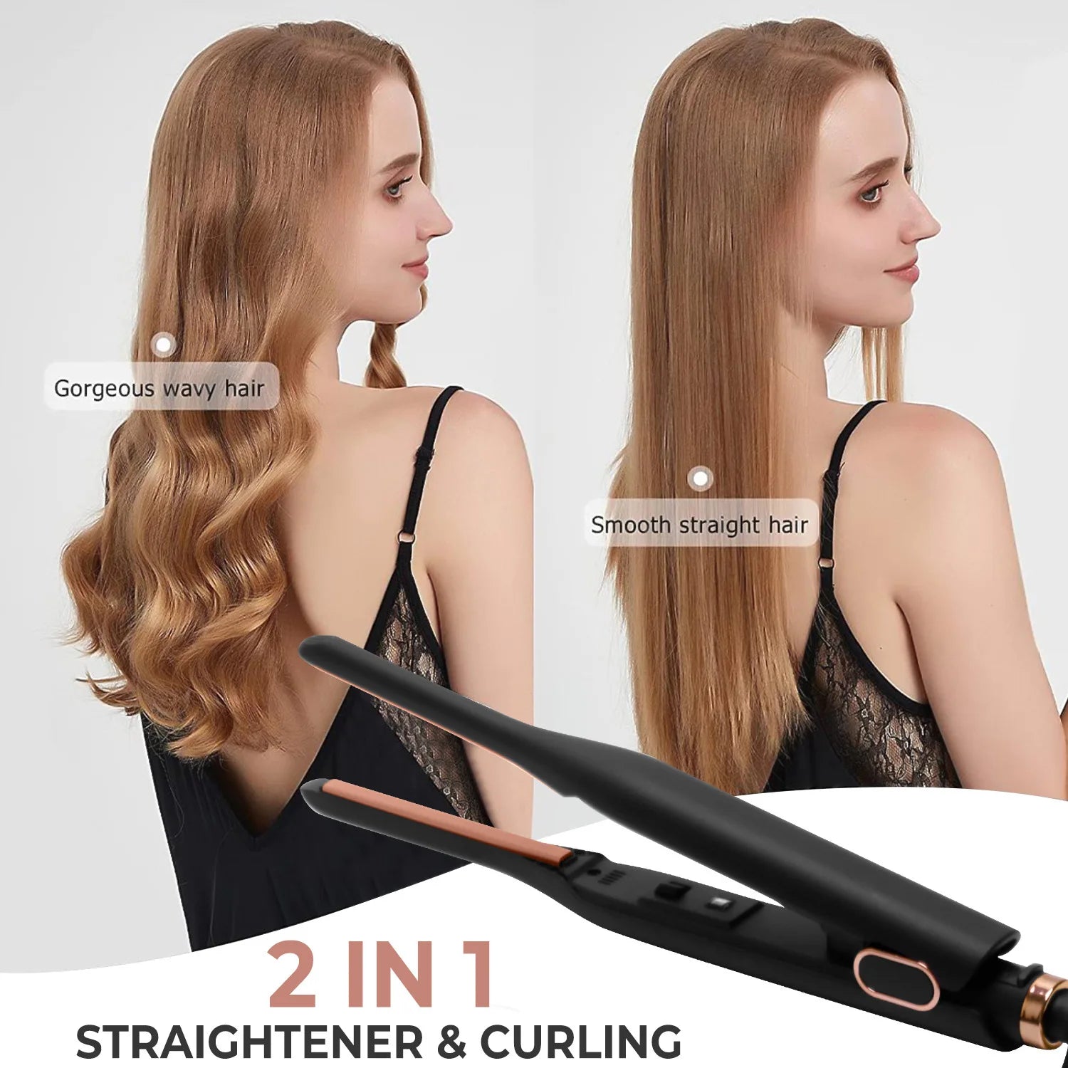 Professional Ceramic Hair Straightener for Salon- Quality Result at Home.